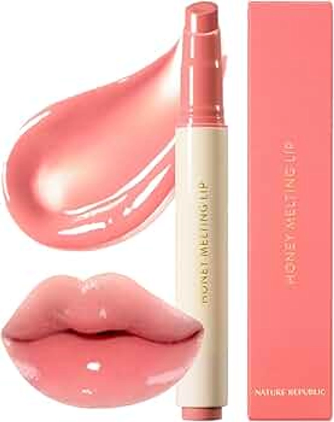 Nature Republic HONEY MELTING LIP (02 FIG) K-BEAUTY, Lip Plumper, Tint, Balm, Korean, Lip Gloss, Cute, Glow