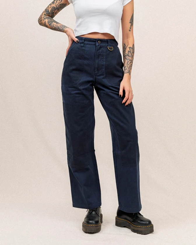 Surplus High Waisted Pants - Navy