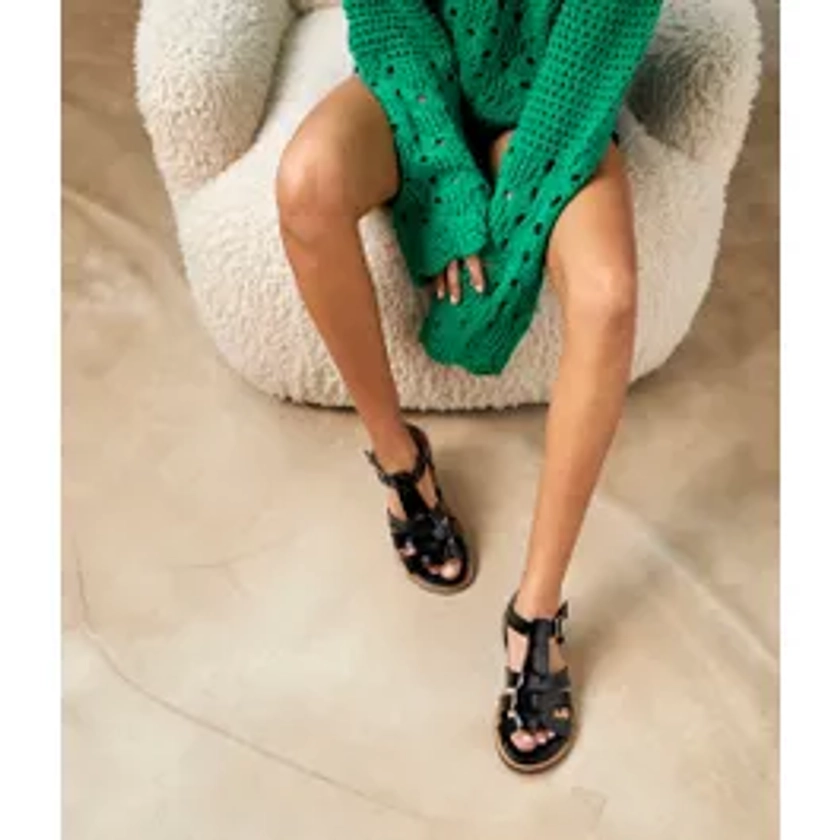 Sandales vernies noires Isadora