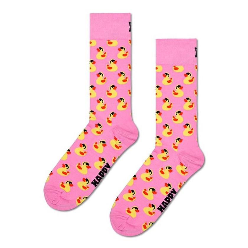 sokken rubber duck roze