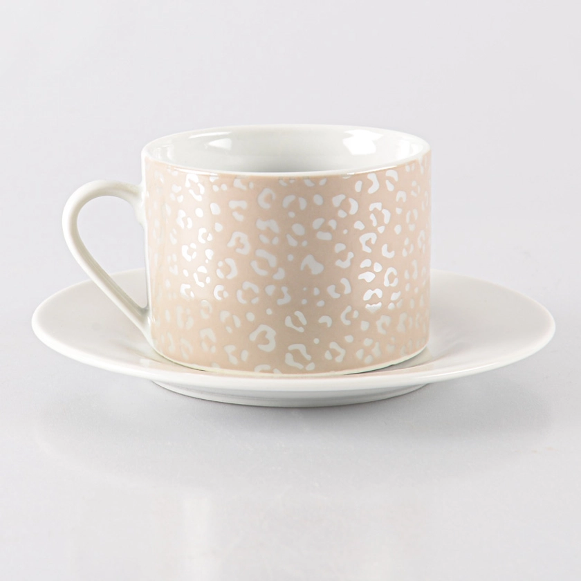 Tasse et sous-tasse 'Etnik&Chic' en porcelaine - L'Incroyable