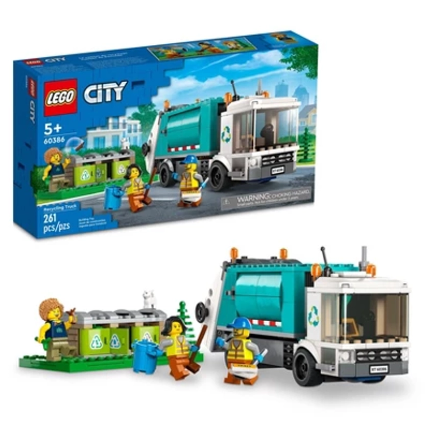 LEGO City Recycling Truck Bin Lorry Toy, Vehicle Set 60386