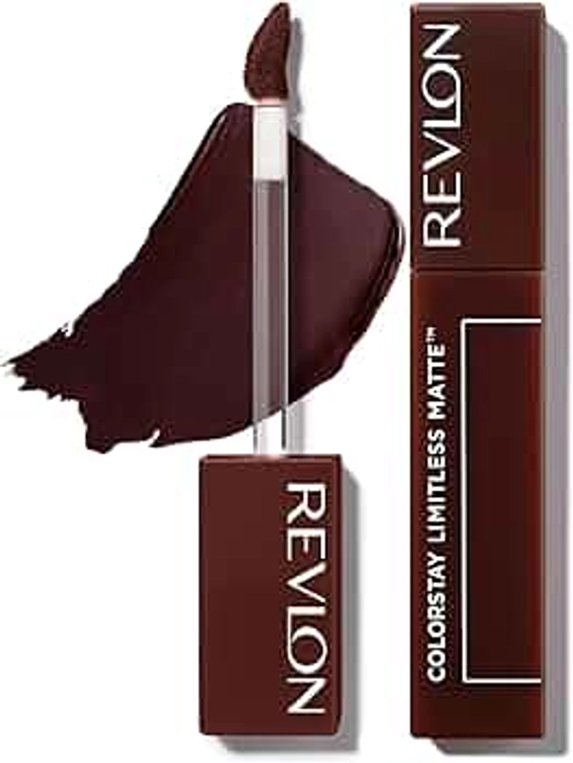 Revlon Rouge à Lèvres, ColorStay Limitless Matte Rouge à Lèvres liquide, Formule Vegan, Sans bavure, Longue tenue, Léger et Confortable, Waterproof, 016 Extra Shot, 5 ml