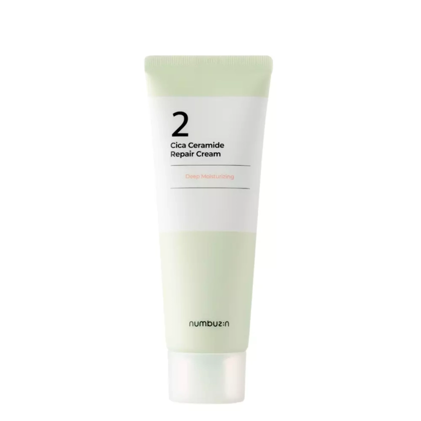 Numbuzin - No.2 - Cica Ceramide Repair Cream - Opravný krém na obličej - 60 ml