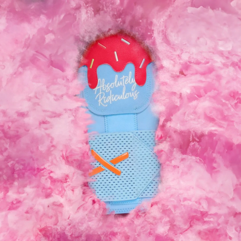 cotton candy sliding mitt