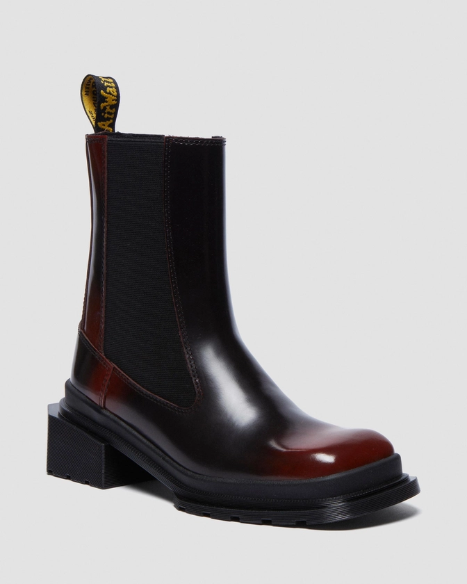 Chelsea boots en cuir Maybole à bout carré en Noir | Dr. Martens