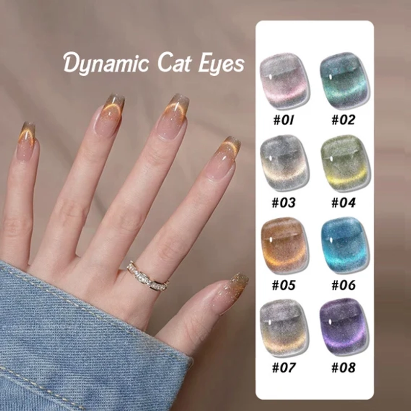 New[2023] Dynamic Cat Eye GEL Nail Polish 9 Colors