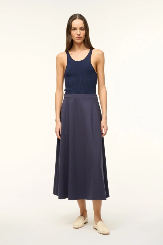 STAUD LIGHTHOUSE SKIRT NAVY