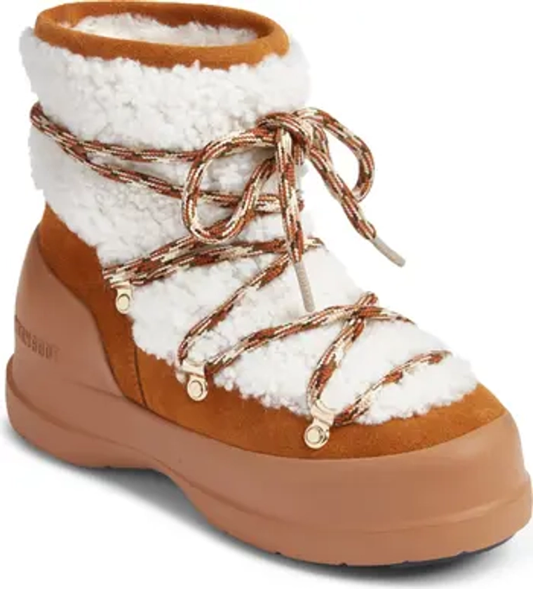 Moon Boot® Luna Water Repellent Genuine Shearling Boot (Women) | Nordstrom