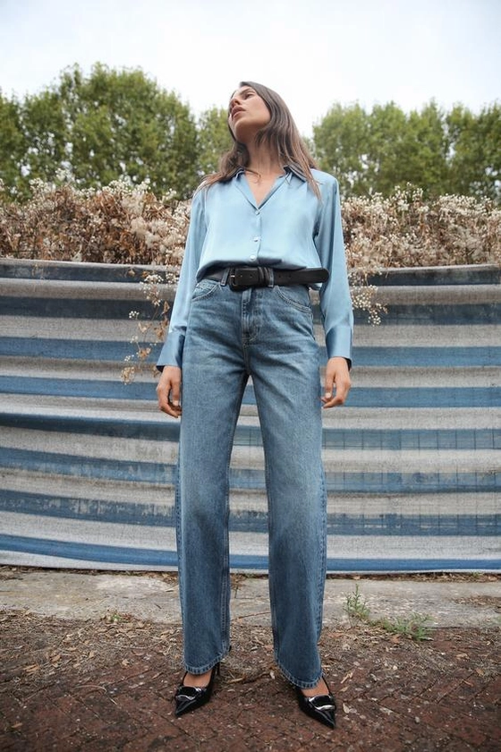 JEAN Z1975 DROIT ET LONG À TAILLE HAUTE