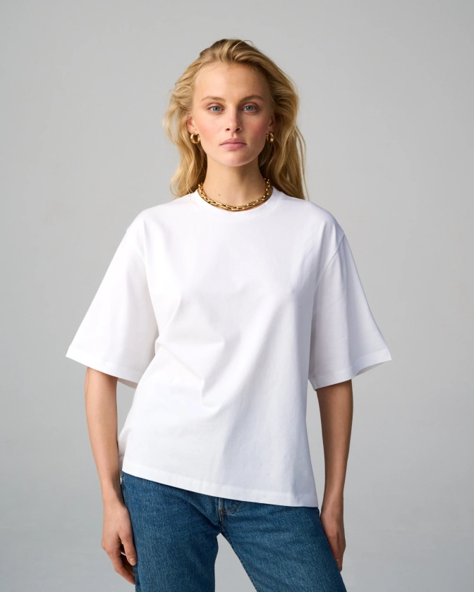 T-shirt L’Oversize en coton blanc