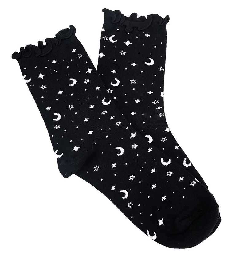 Celestial Lettuce Edge Socks