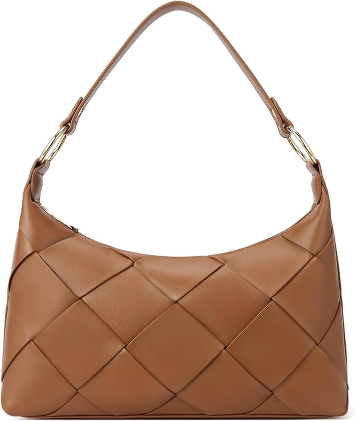 Amazon.com: BOSTANTEN Woven Purses for Women Vegan Leather Hobo Bag Shoulder Handbags, Brown : Clothing, Shoes & Jewelry