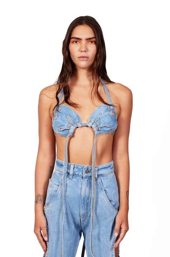 M Denim Top (Blue)