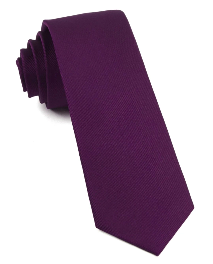 Grosgrain Solid Azalea Tie | Silk Ties | Tie Bar