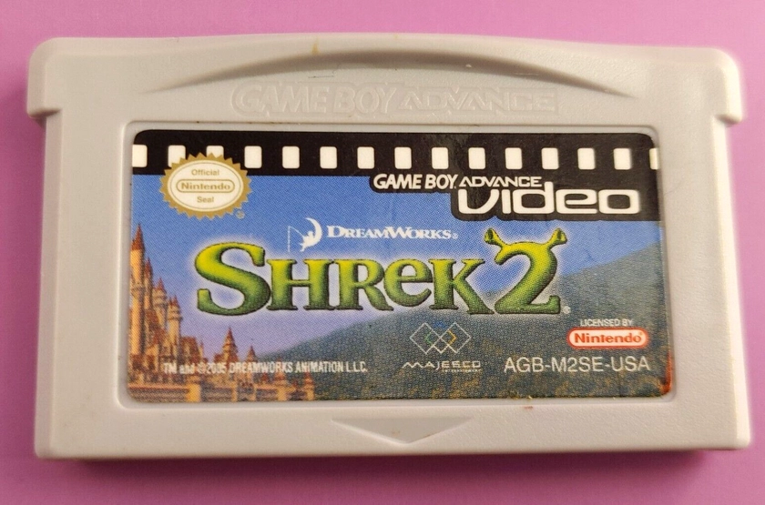 Shrek 2 - GBA Video (Game Boy Advance GBA, 2005) *Cart Only* Authentic Working!