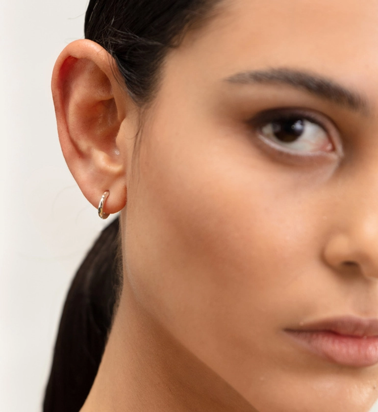 Siren Muse Mini Huggie Earrings | Monica Vinader