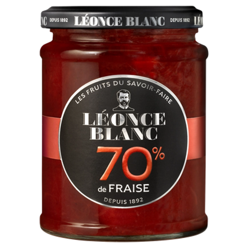 Confiture aux fraises 70% LEONCE BLANC 320g