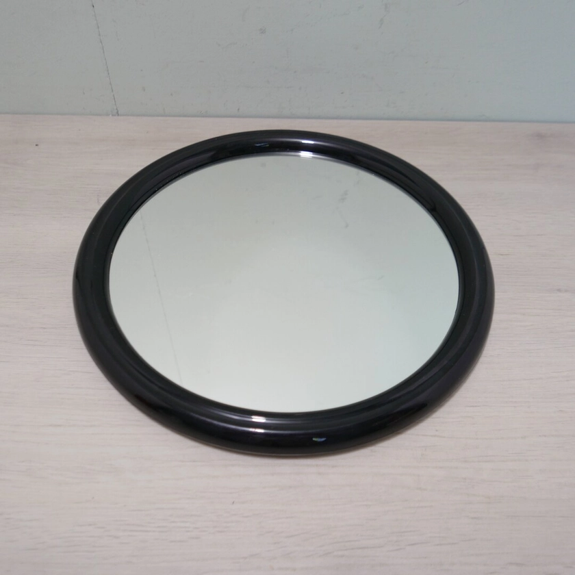 Vintage Tiger Mirror Netherlands 1970 Round Black Plastic - Etsy Australia