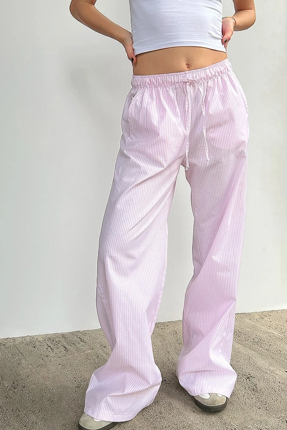 Coulisse wide leg pants