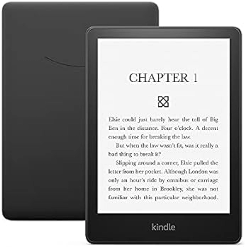 Amazon Kindle Paperwhite (16 GB) – Now with a larger display, adjustable warm light, increased battery life, and faster page turns – Black