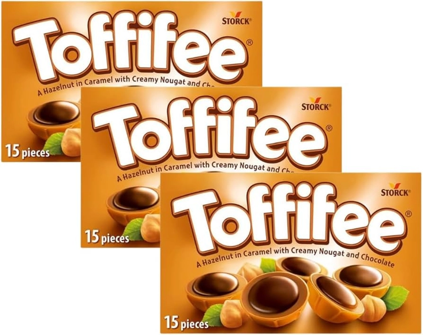 Creamy Hazelnut Nougat and Chocolate Bundle Consisting of Toffifee 125g (3 Pack)