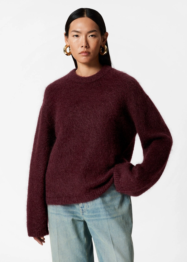 Mohair-Blend Jumper - Dark Red - Sweaters - & Other Stories US