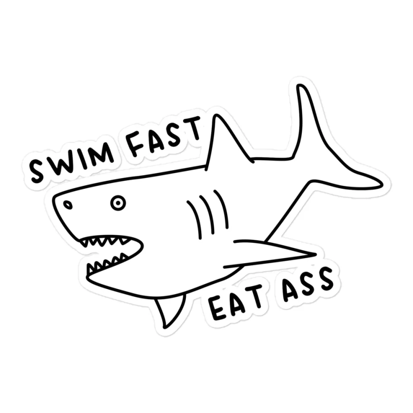 Swim Fast sticker