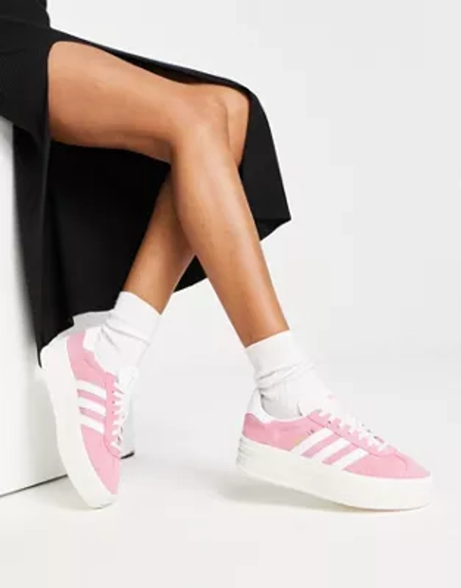 adidas Originals - Gazelle Bold - Baskets à semelle plateforme - Rose