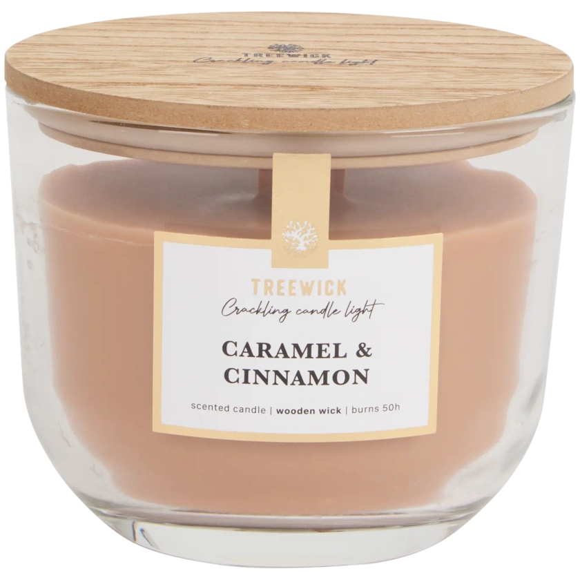 Bougie parfumée avec une mèche en bois Treewick