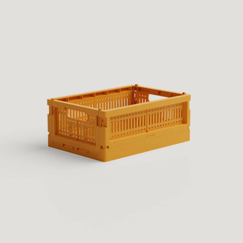 Recycled Made Crate | Foldable Storage Yellow Crate