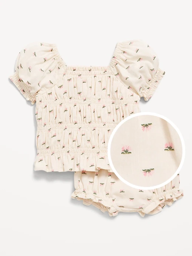 Smocked Top &amp; Bloomer Shorts Set for Baby