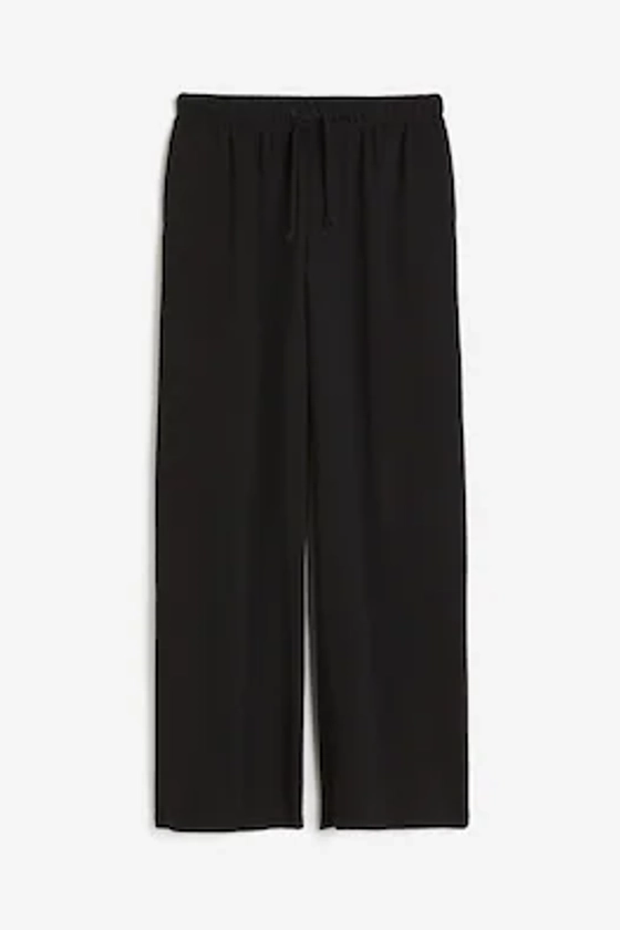 High-waist Dress Pants - High waist - Long - Black - Ladies | H&M US