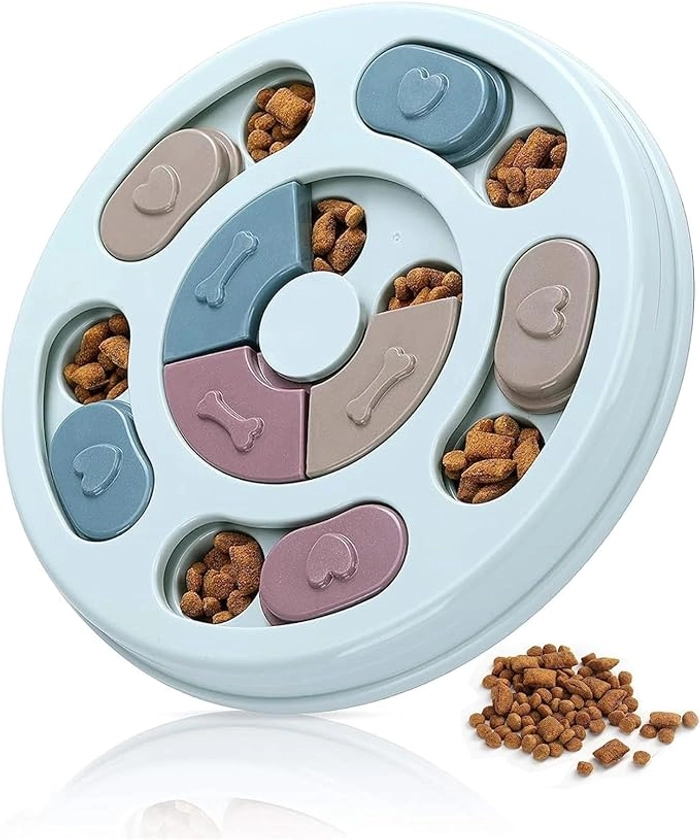 WagglePup Dog Puzzle Toy, Slow Feeder Dog Enrichment Toys and Interactive Treat Dispenser Bowl, Suitable for All Dogs, Puppy Toys for Training & Improving IQ Through Engaging Dog Brain Games : Amazon.co.uk: Pet Supplies