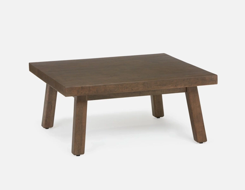 THESSALIA Distressed solid mango wood coffee table 90 cm
