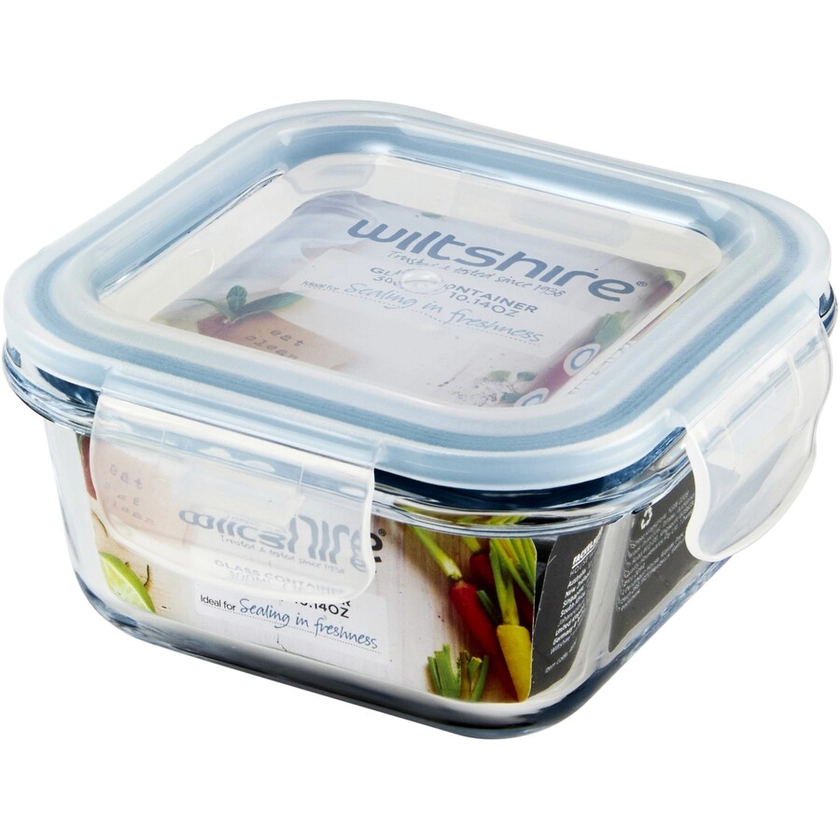 Wiltshire Glass Food Container Square 300ml | BIG W