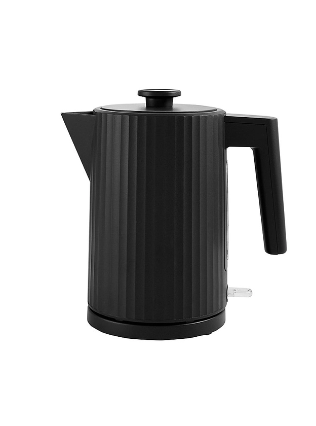 Black Ribbed Fast Boil Kettle 1.7L