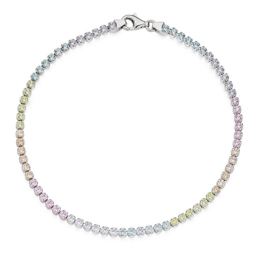 Rainbow Tennis Bracelet — violet ivy