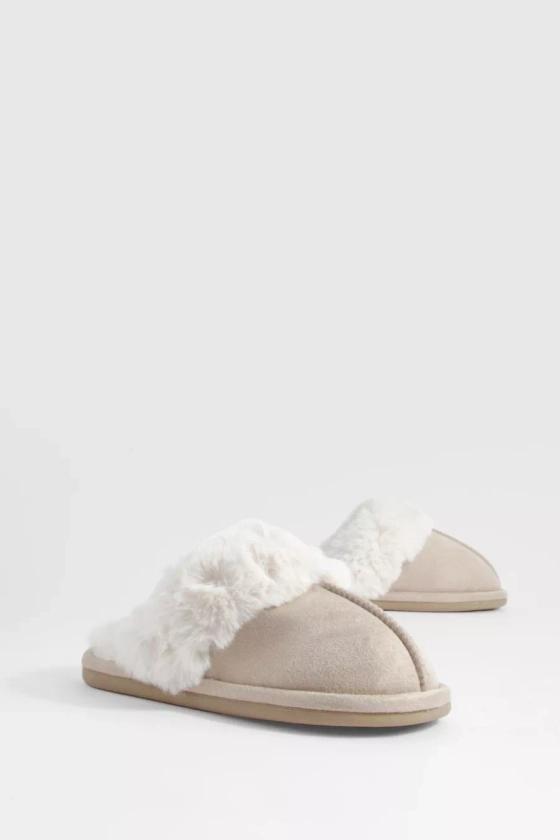 Fluffy Faux Fur Mule Slipper