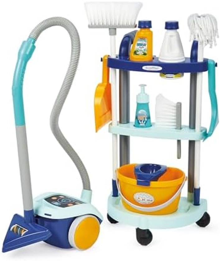 Jouets Ecoiffier - 2774 - Household Trolley + Vacuum Cleaner - Imitation Games for Children - From 18 Months - Made in France : Amazon.com.be: Toys