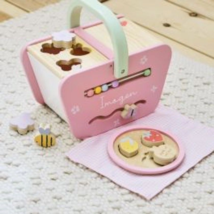 Personalised Picnic Wooden Shape Sorter