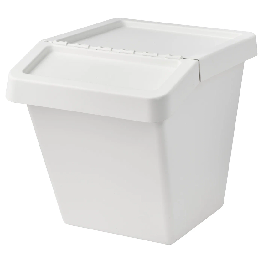 SORTERA Waste sorting bin with lid, white - Get it today - IKEA