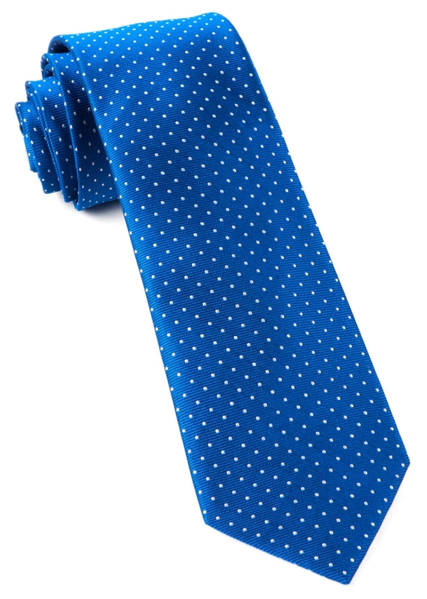Mini Dots Royal Blue Tie | Silk Ties | Tie Bar