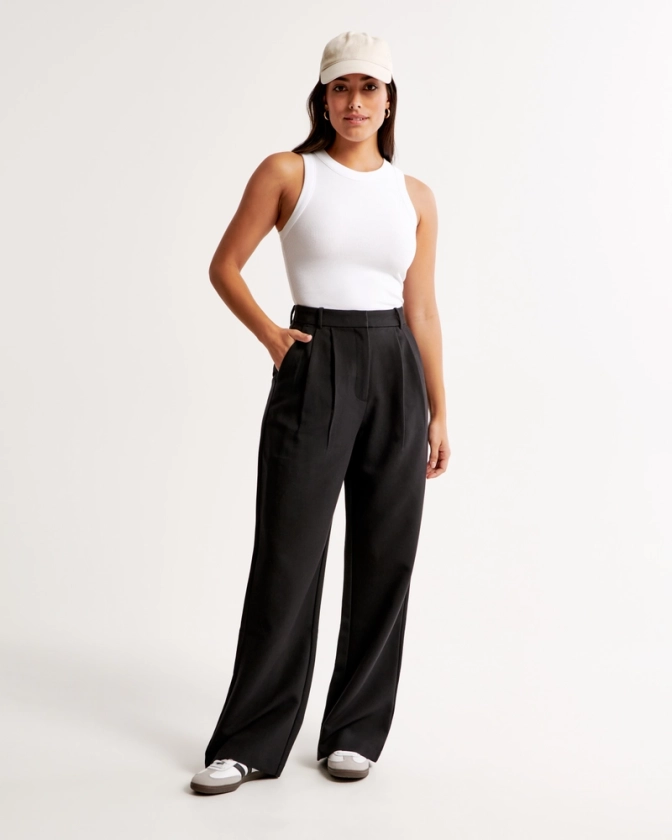 Women's Curve Love A&F Sloane Tailored Pant | Women's Clearance | Abercrombie.com