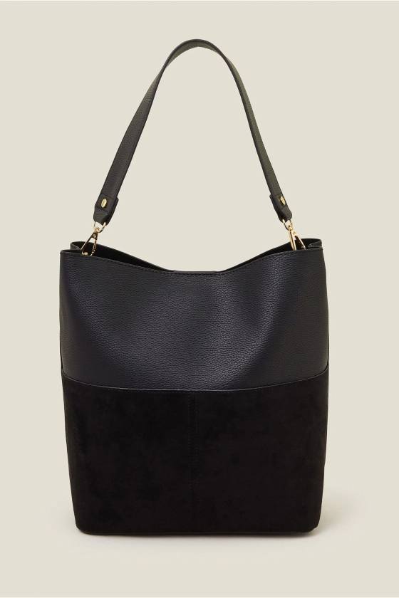 Accessorize Black Bucket Shoulder Bag