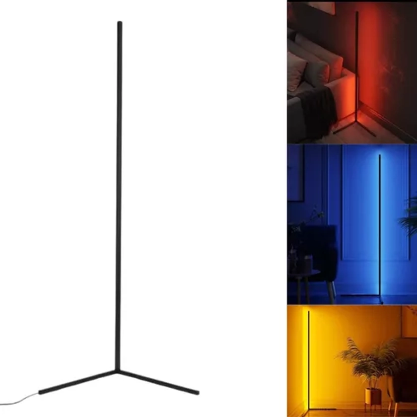 Luminária Led De Chão Rgb Escritório Quarto Sala 140cm Top