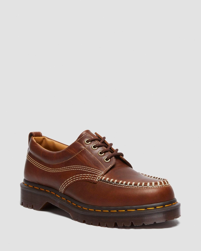 Lowell Leather Moc Toe Shoes in Butterscotch | Dr. Martens