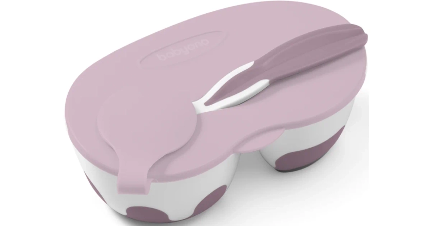 BabyOno Be Active Two-chamber Bowl with Spoon set de repas pour les bébés | notino.be