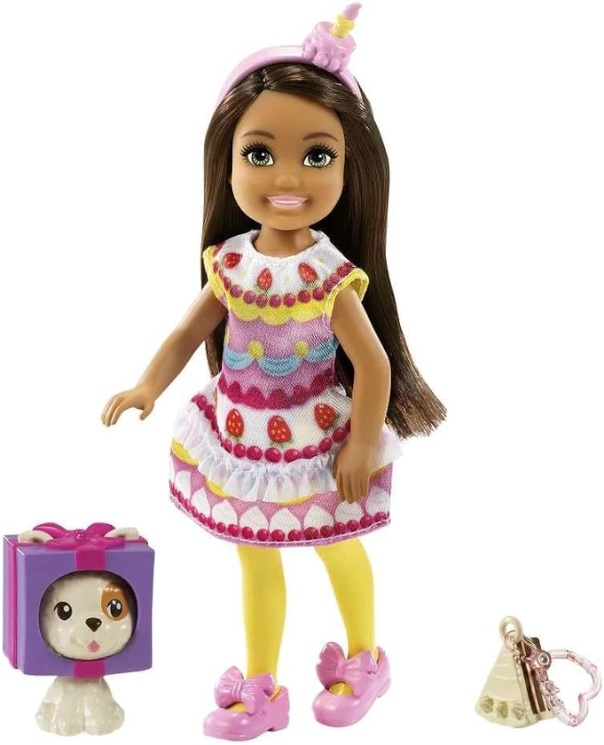 Mattel - Barbie Club Chelsea, Cake Dress-Up Costume Doll with Pet : Amazon.co.uk: Toys & Games