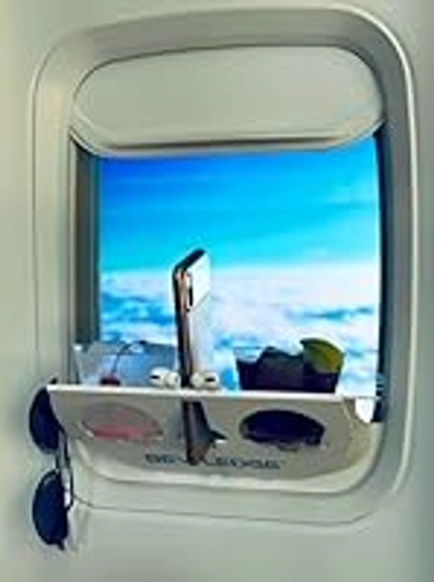 Airplane window organization station - - One of the HOTTEST new travel accessories ! MAKES AN EXCELLENT GIFT FOR ANY TRAVELER!!